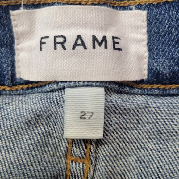 FRAME DENIM Le Beau Jeans Cleo Rips Size 27 - Picture 3 of 11